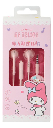 Auriculares Sanrios Cute Kuromi Cinnamoroll Con Cable Tipo C