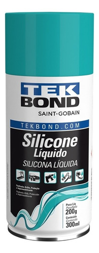 Silicone Liquido Spray Tekspray 300ml Vidros Tekbond