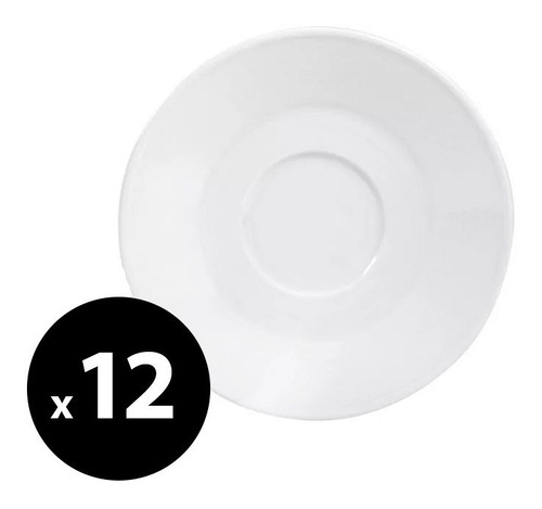 Pack X12 Plato Te / Desayuno Porcelana Vajilla Tsuji 1150