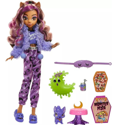 Monster High Creepover Party - Clawdeen Wolf Doll. Importado
