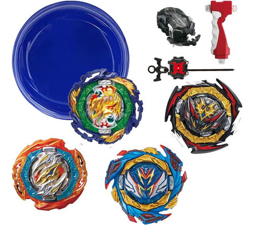 Battling Tops Burst Toy Game 4 Set Spinning Tops 2 Lanzadore