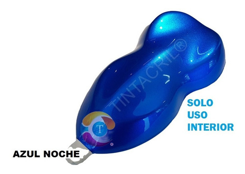 Imagen 4 de 11 de Kit Pintura Candy Bc Azul Noche 1 Lt + Base Aluminio Bc. 1l.