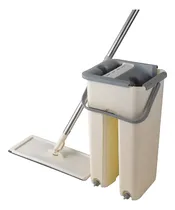 Comprar Balde Mopa Escurridor Trapeador Paños Plano Limpieza 360