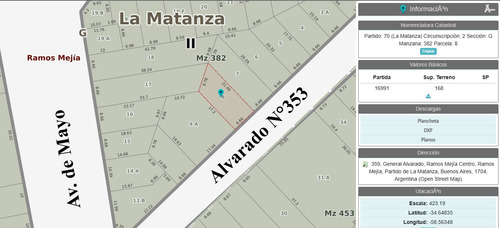 Terreno En Venta Ramos Mejia Centro