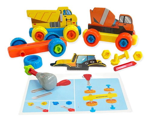 Set De Maquinarias De Construcción - Toyng