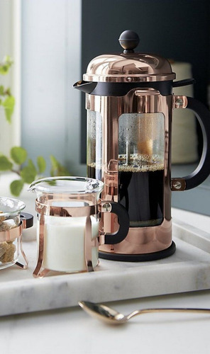 Imagen 2 de 2 de Cafetera Francesa Chambord De Cobre Bodum 8 Pocillos 1 L