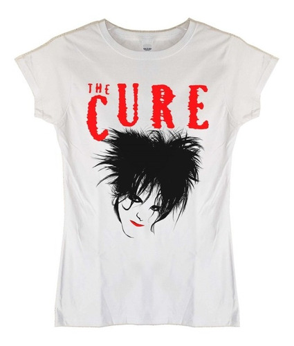 Polera Mujer The Cure Robert Smith Face Art Pop Abominatron