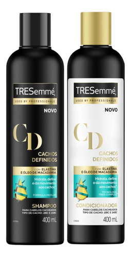  Kit Shampoo E Condicionador Tresemmé Cachos Definidos 400ml