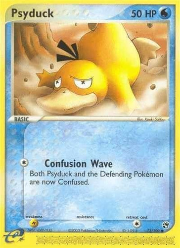 Cartas Pokemon Psyduck 73/100 Reverse  Ex Sandstorm