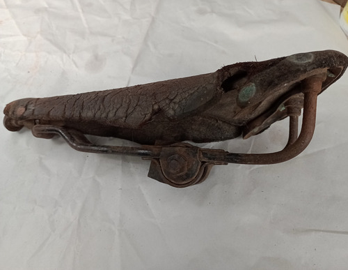 Asiento De Bicicleta Antiguo, De Los 50,marca Inglesa (Usado)