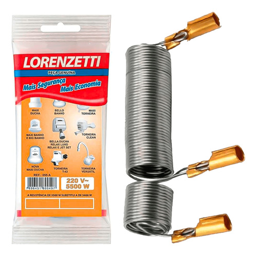 Resistência Duo Shower 220v 5500w Lorenzetti Original Maxi
