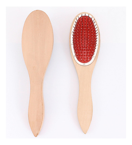 Peine Madera Acero Desenrollante Peluca Extensiones