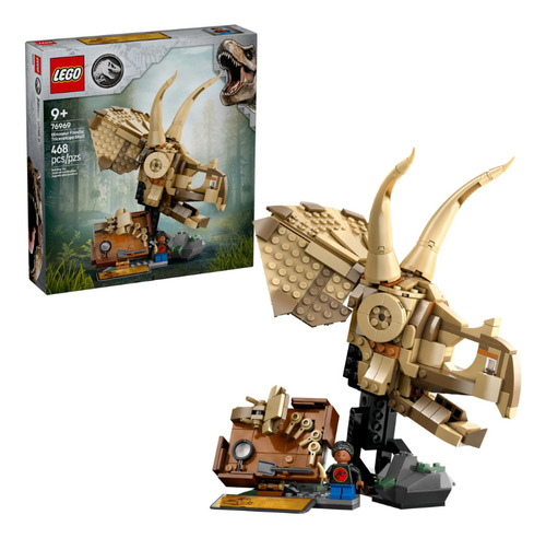 Lego Fósseis De Dinossauros: Caveira De Triceratops 76969