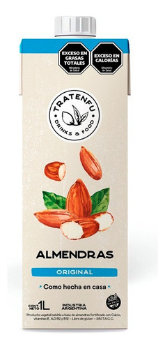 Leche De Almendras Original Tratenfu  X1lt.