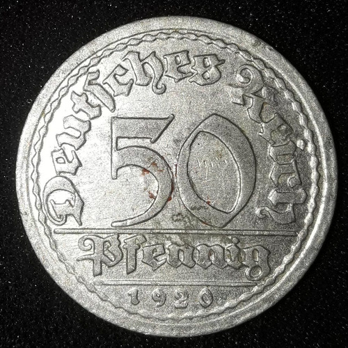 Moeda 50 Pfennig Ano 1920 Alemanha