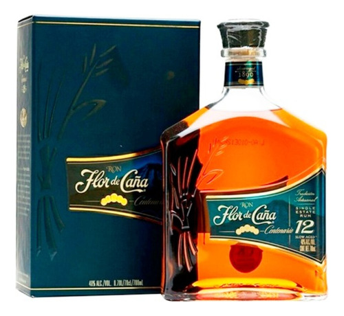 Ron Flor De Caña 12 Años Centenario Con Estuche Importado