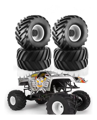 Neumáticos De Camión Monstruo Rc 1/8 Y Ruedas De 17mm Hex