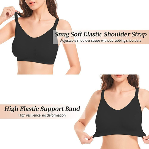 Bh Conjunto De 3 Sujetadores De Lactancia Sin Aros For Mujer