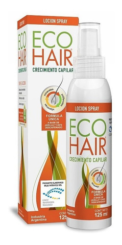 Eco Hair Spray Locion Crecimiento Capilar X 125ml Ecohair X4