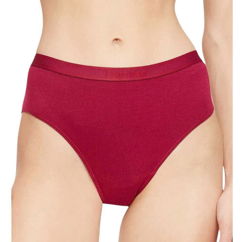 Panty Calvin Klein Modal Interior Para Mujer Tinto Original 