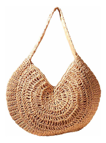 Bolso De Playa De Paja, Bolso De Compras Informal Para B