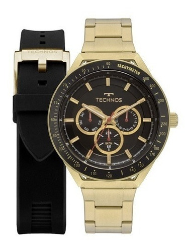 Relógio Technos Masculino Skymaster 6p29aka/t2p + Pulseira