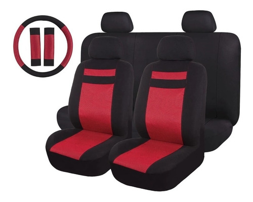 13 Pzs Cubre Asientos Tela Linea Deportiva Jetta A4, A5
