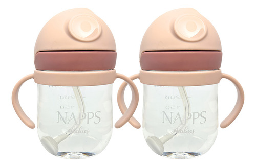 Vasito Biberon Mamila Vaso Entrenador 2pack Nappsbabies Color Durazno Durazno 2pack