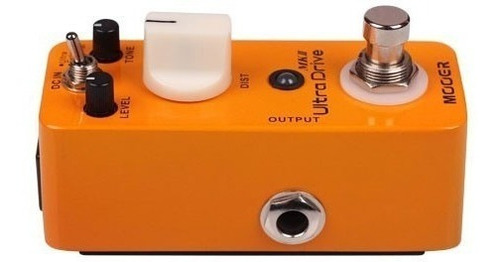 Pedal Mooer Ultradrive Distortion Mill Mds4, color naranja