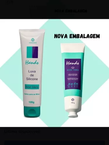 Luva De Silicone Com Aloe Vera Hidratante Para Mãos Hinode