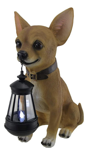 Little Light Keeper Chihuahua Estatua Y Linterna Led