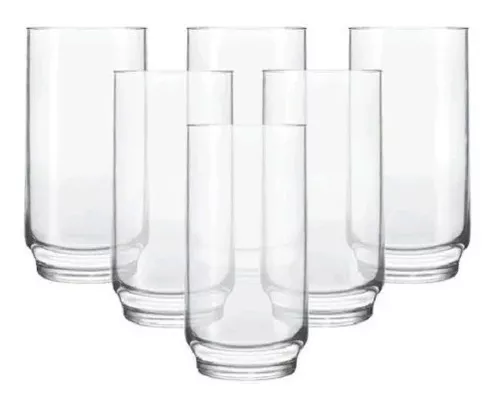 Jogo De 6 Copos Nadir Oca Line Glass - 300 Ml Vidro Grosso