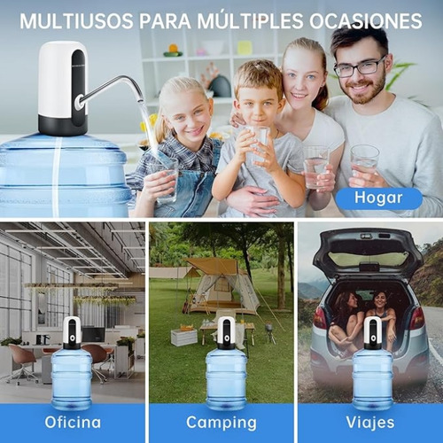 Dispenser De Agua Automatica Mosharma Portatil Para Bidon De Agua Usb Recargable