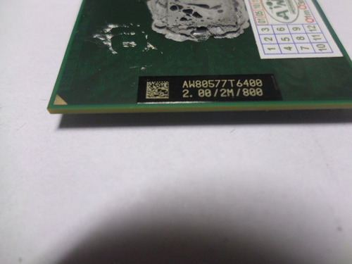 Processador Notebook Intel Core 2 Duo T6400