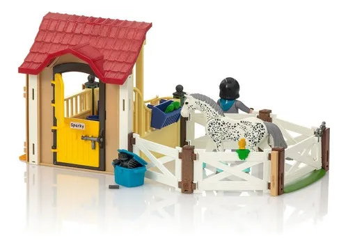 Playmobil Country Caballo Appaloosa Con Establo 6935