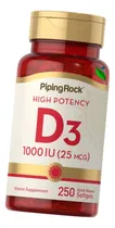 Comprar Vitamina D3 1,000 Ui X 250 Cápsulas De Gel