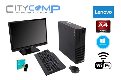 Kit Pc Lenovo M79, 8 Gb Ram, Monitor 19 Pulgadas , Wifi (Reacondicionado)