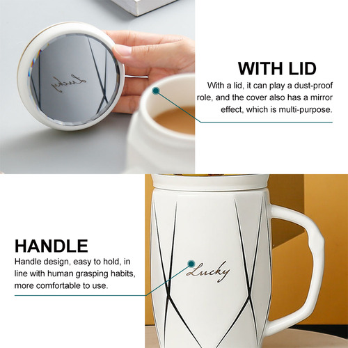 Taza De Té De Cerámica, Taza De Agua Portátil Para Bebidas,