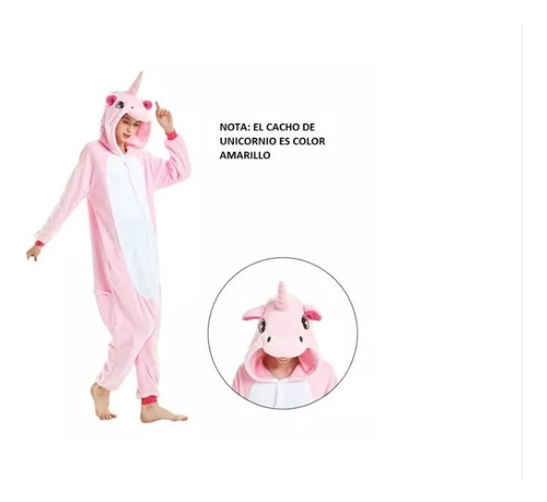 Pijama Animales Unicornio Rosa Enteros Kigurimi 