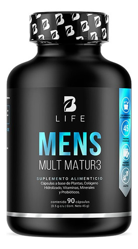 Multivitamínico Para Hombre Mayor De 40 Años 90 Cáps B Life