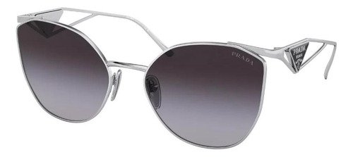 Prada Spr 50zs 1bc-09s Irregular Sunglasses Silver Gray