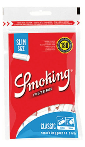 Pack X10 Filtros Smoking Slim 6mm