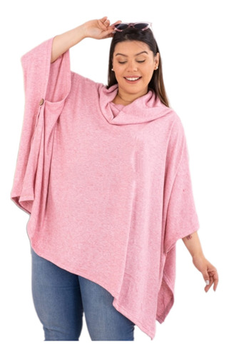 Poncho Remeron Polera Lanilla Over Talle Grande Especial 