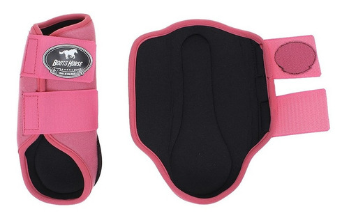 Caneleira Lateral Para Cavalo Boots Horse Rosa 27213