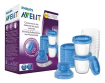 Comprar Set De 10 Vasos Para Leche Materna Avent - Antigoteo Scf618