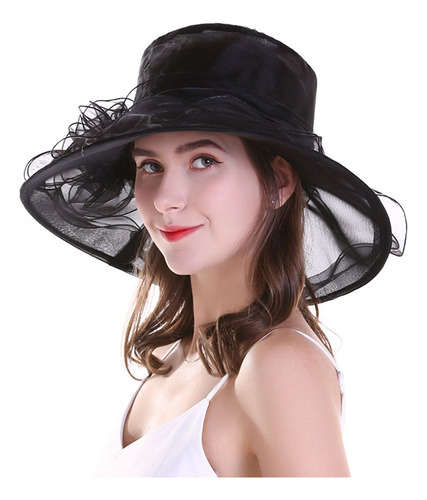 1 Gorros Elegantes De Ala Ancha For Mujer, For Bodas, Fiesta