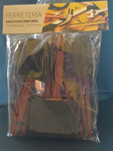 Brochas Espumas 10 Piezas