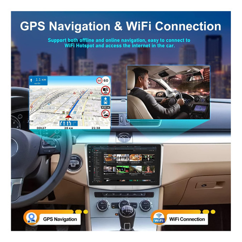 Radio De Coche Estéreo 1g+ 32g Android 13 With Wiralt Autopl