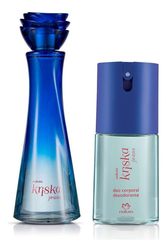 Perfume Kriska Jeans 100ml + Body Splash 100ml Natura