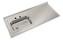 Comprar Mesada Acero Inoxidable Johnson Bacha Zz52 Izquierda 180x61 